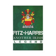 Irish Garden Flag, Fitz-Harris Family Crest Shamrock Yard Flag A9