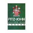 Irish Garden Flag, Fitz-John Family Crest Shamrock Yard Flag A9