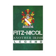 Irish Garden Flag, Fitz-Row Family Crest Shamrock Yard Flag A9