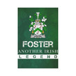 Irish Garden Flag, Folliott Family Crest Shamrock Yard Flag A9