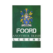Irish Garden Flag, Foord Family Crest Shamrock Yard Flag A9