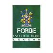 Irish Garden Flag, Forde Or Consnave Family Crest Shamrock Yard Flag A9