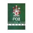 Irish Garden Flag, Fox Family Crest Shamrock Yard Flag A9
