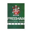 Irish Garden Flag, Freeman Family Crest Shamrock Yard Flag A9