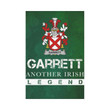 Irish Garden Flag, Garrett Family Crest Shamrock Yard Flag A9