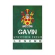 Irish Garden Flag, Gavin Or O'Gavan Family Crest Shamrock Yard Flag A9
