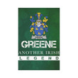 Irish Garden Flag, Greene Family Crest Shamrock Yard Flag A9