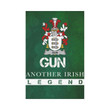 Irish Garden Flag, Gun Or Mcelgunn Family Crest Shamrock Yard Flag A9