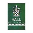 Irish Garden Flag, Hall Or Machall Family Crest Shamrock Yard Flag A9