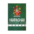 Irish Garden Flag, Hanraghan Or O'Hanraghan Family Crest Shamrock Yard Flag A9
