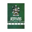 Irish Garden Flag, Jervis Or Jarvis Family Crest Shamrock Yard Flag A9