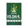 Irish Garden Flag, Kildahl Family Crest Shamrock Yard Flag A9