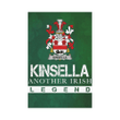 Irish Garden Flag, Kinsella or Kinsellagh Family Crest Shamrock Yard Flag A9