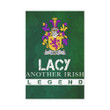 Irish Garden Flag, Lacy Or De Lacy Family Crest Shamrock Yard Flag A9
