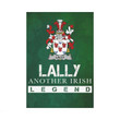 Irish Garden Flag, Lally Or O'Mullally Family Crest Shamrock Yard Flag A9