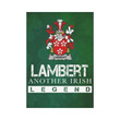 Irish Garden Flag, Lambert Family Crest Shamrock Yard Flag A9