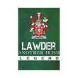 Irish Garden Flag, Lawder or Lauder Family Crest Shamrock Yard Flag A9