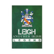 Irish Garden Flag, Leigh Or Mclaeghis Family Crest Shamrock Yard Flag A9