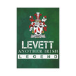 Irish Garden Flag, Levett Or Lyvett Family Crest Shamrock Yard Flag A9