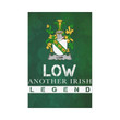 Irish Garden Flag, Low Family Crest Shamrock Yard Flag A9
