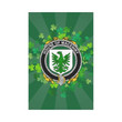 Irish Garden Flag, Maceniry Family Crest Shamrock Yard Flag A9