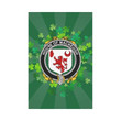 Irish Garden Flag, Macnally Family Crest Shamrock Yard Flag A9
