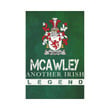 Irish Garden Flag, Mcawley Or Mccawley Family Crest Shamrock Yard Flag A9