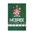 Irish Garden Flag, Mcbride Or Macbride Family Crest Shamrock Yard Flag A9