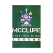 Irish Garden Flag, Mcclure Family Crest Shamrock Yard Flag A9