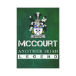 Irish Garden Flag, Mcdevitt Family Crest Shamrock Yard Flag A9