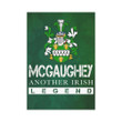 Irish Garden Flag, McGaughey  Family Crest Shamrock Yard Flag A9