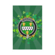 Irish Garden Flag, McGaughey Family Crest Shamrock Yard Flag A9