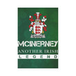 Irish Garden Flag, Mcinerney Family Crest Shamrock Yard Flag A9