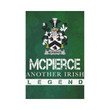 Irish Garden Flag, Mcpierce Or Pierce Family Crest Shamrock Yard Flag A9