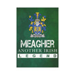 Irish Garden Flag, Meagher Or O'Maher Family Crest Shamrock Yard Flag A9