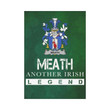 Irish Garden Flag, Meath Family Crest Shamrock Yard Flag A9