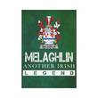 Irish Garden Flag, Melaghlin Or O'Melaghlin Family Crest Shamrock Yard Flag A9