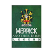 Irish Garden Flag, Merrick Or Meyrick Family Crest Shamrock Yard Flag A9
