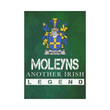 Irish Garden Flag, Moleyns Family Crest Shamrock Yard Flag A9