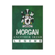 Irish Garden Flag, Morgan Family Crest Shamrock Yard Flag A9