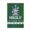 Irish Garden Flag, Nagle Fighting Family Crest Shamrock Yard Flag A9