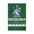 Irish Garden Flag, Needham Or O'Nee Family Crest Shamrock Yard Flag A9