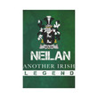 Irish Garden Flag, Neilan Or O'Neylan Family Crest Shamrock Yard Flag A9