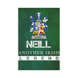 Irish Garden Flag, Neill Or Mcneill Family Crest Shamrock Yard Flag A9