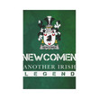 Irish Garden Flag, Newcomen Or Newcombe Family Crest Shamrock Yard Flag A9