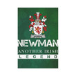 Irish Garden Flag, Newman Family Crest Shamrock Yard Flag A9