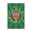 Irish Garden Flag, Nugent Family Crest Shamrock Yard Flag A9
