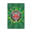 Irish Garden Flag, O'Garvey Family Crest Shamrock Yard Flag A9
