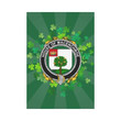 Irish Garden Flag, O'Monohan Family Crest Shamrock Yard Flag A9