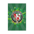 Irish Garden Flag, O'Riordan Family Crest Shamrock Yard Flag A9
